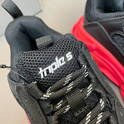 Balenciaga Triple S Black Red Sole Sneaker - 4