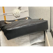 Chanel Hobo Crossbody Flap Messenger Bag Black 32x29x6cm - 5