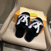 LV Homey mink Flat Slippers Black - 4