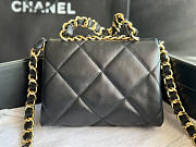 Chanel Small Flap Bag Lambskin Black 20.5x15x8cm - 2