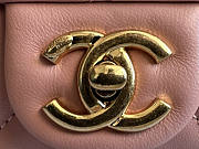 Chanel Small Flap Bag Lambskin Pink 20.5x15x8cm - 5