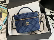 Chanel Vanity Case Denim 15x11x12cm - 1