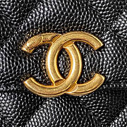 Chanel Wallet On Chain Black Caviar Gold 19x12x3.5cm - 2