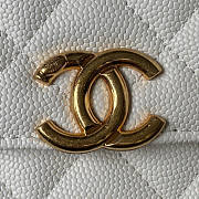 Chanel Wallet On Chain White Caviar Gold 19x12x3.5cm - 2