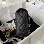 Chanel Mini Flap Bag Black 19x14.5x6.5cm - 5