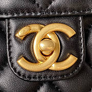 Chanel Mini Flap Bag Black 19x14.5x6.5cm - 2