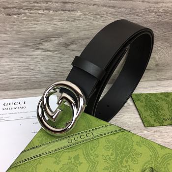 Gucci Silver Belt Width 4cm