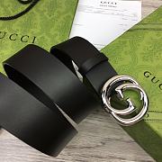 Gucci Silver Belt Width 4cm - 5