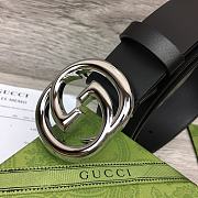 Gucci Silver Belt Width 4cm - 4