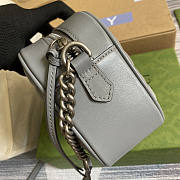 Gucci Marmont GG Small Shoulder Bag Grey 24x12x7cm - 5
