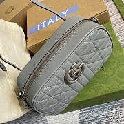 Gucci Marmont GG Small Shoulder Bag Grey 24x12x7cm - 4