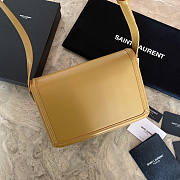 YSL Solferino Leather Bag Yellow 23x16x6cm - 6