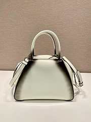 Prada Small Brushed Leather Prada Supernova Handbag White 25.5x13.5x18cm - 4