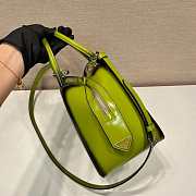 Prada Small Brushed Leather Prada Supernova Handbag Green 25.5x13.5x18cm - 2