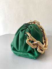 Bottega Veneta The Chain Pouch Green 31x12x16cm - 6