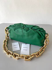 Bottega Veneta The Chain Pouch Green 31x12x16cm - 5