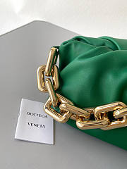 Bottega Veneta The Chain Pouch Green 31x12x16cm - 3