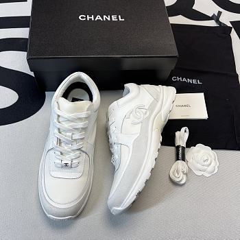 Chanel Low White Sneakers