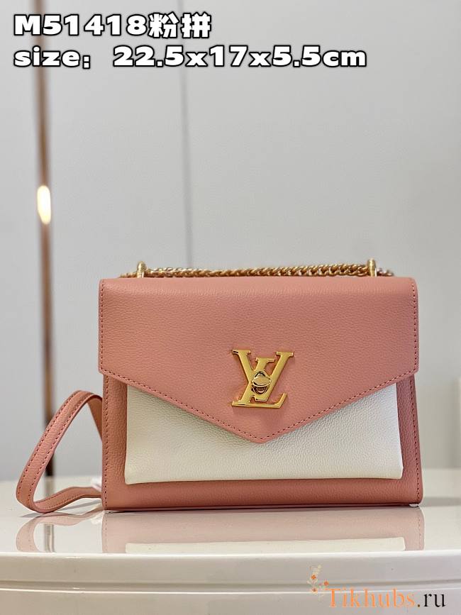 Louis Vuitton LV Mylockme Chain Bag Pink 22.5 x 17 x 5.5 cm - 1