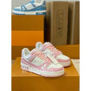 Louis Vuitton LV Trainer Sneaker Low White Pink