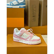 Louis Vuitton LV Trainer Sneaker Low White Pink - 4