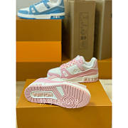 Louis Vuitton LV Trainer Sneaker Low White Pink - 3