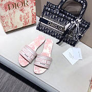 Dior Toile de Jouy Embroidered Dway Mules - 4