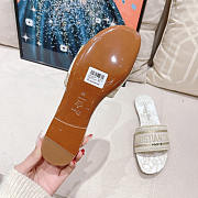 Dior Dway Embroidered Slide Light Gold - 6