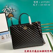Gucci Marmont Medium Black Tote Bag 35x28x14cm - 1