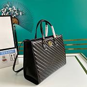 Gucci Marmont Medium Black Tote Bag 35x28x14cm - 3