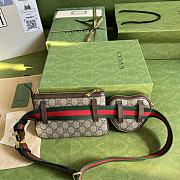 Gucci Ophidia GG Heart Utility Belt Brown 20x13cm - 2