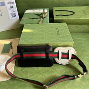 Gucci Ophidia GG Heart Utility Belt Black 20x13cm - 3