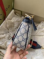 Gucci Ophidia GG Small Handbag Blue 25x15.5x6cm - 5