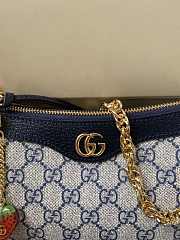 Gucci Ophidia GG Small Handbag Blue 25x15.5x6cm - 4