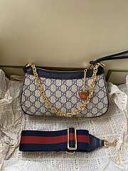 Gucci Ophidia GG Small Handbag Blue 25x15.5x6cm - 3