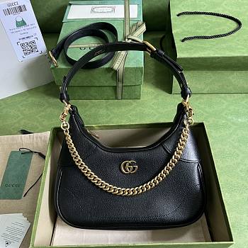Gucci Aphrodite Small Shoulder Bag Black 25x19x7cm