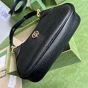 Gucci Aphrodite Small Shoulder Bag Black 25x19x7cm - 4