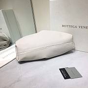 Bottega Veneta Women Teen Pouch Leather Clutch White 31x16x13cm - 6