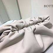 Bottega Veneta Women Teen Pouch Leather Clutch White 31x16x13cm - 3