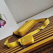 Prada Re-Edition 2005 Satin Bag Yellow 22x18x6.5cm - 3