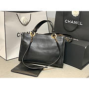 Chanel 22 Calfskin Tote Bag Large Black 39x29x15cm - 6