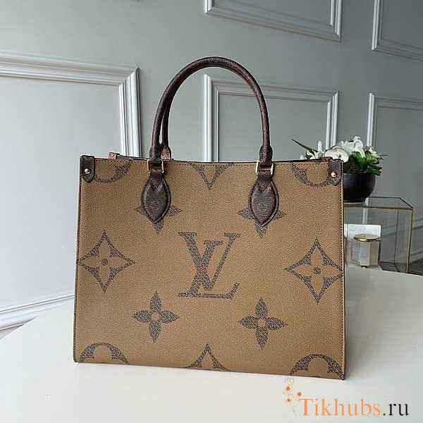 LV M45039 ONTHEGO MM Monogram Strap Brown Size 34 x 26 x 13 cm - 1