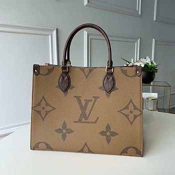 LV M45039 ONTHEGO MM Monogram Strap Brown Size 34 x 26 x 13 cm