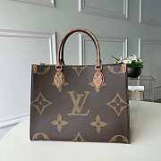 LV M45039 ONTHEGO MM Monogram Strap Brown Size 34 x 26 x 13 cm - 5