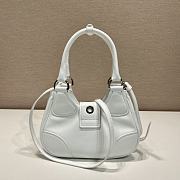 Prada Moon Re-Nylon and Leather Bag White 22.5x16x7.5cm - 2