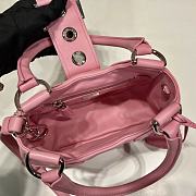 Prada Moon Re-Nylon and Leather Bag Pink 22.5x16x7.5cm - 4