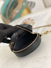 Chanel Round Black Caviar Bag 12x12x4.5cm - 5