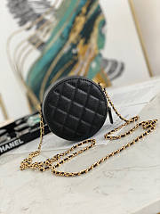 Chanel Round Black Caviar Bag 12x12x4.5cm - 3