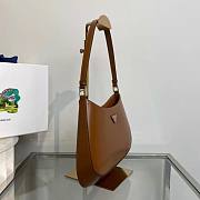Prada Prada Cleo Brushed Shoulder Bag Brown 27x22x6cm - 2