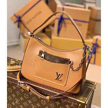 Louis Vuitton LV Marelle Handbag Honey Gold 25x15x8cm